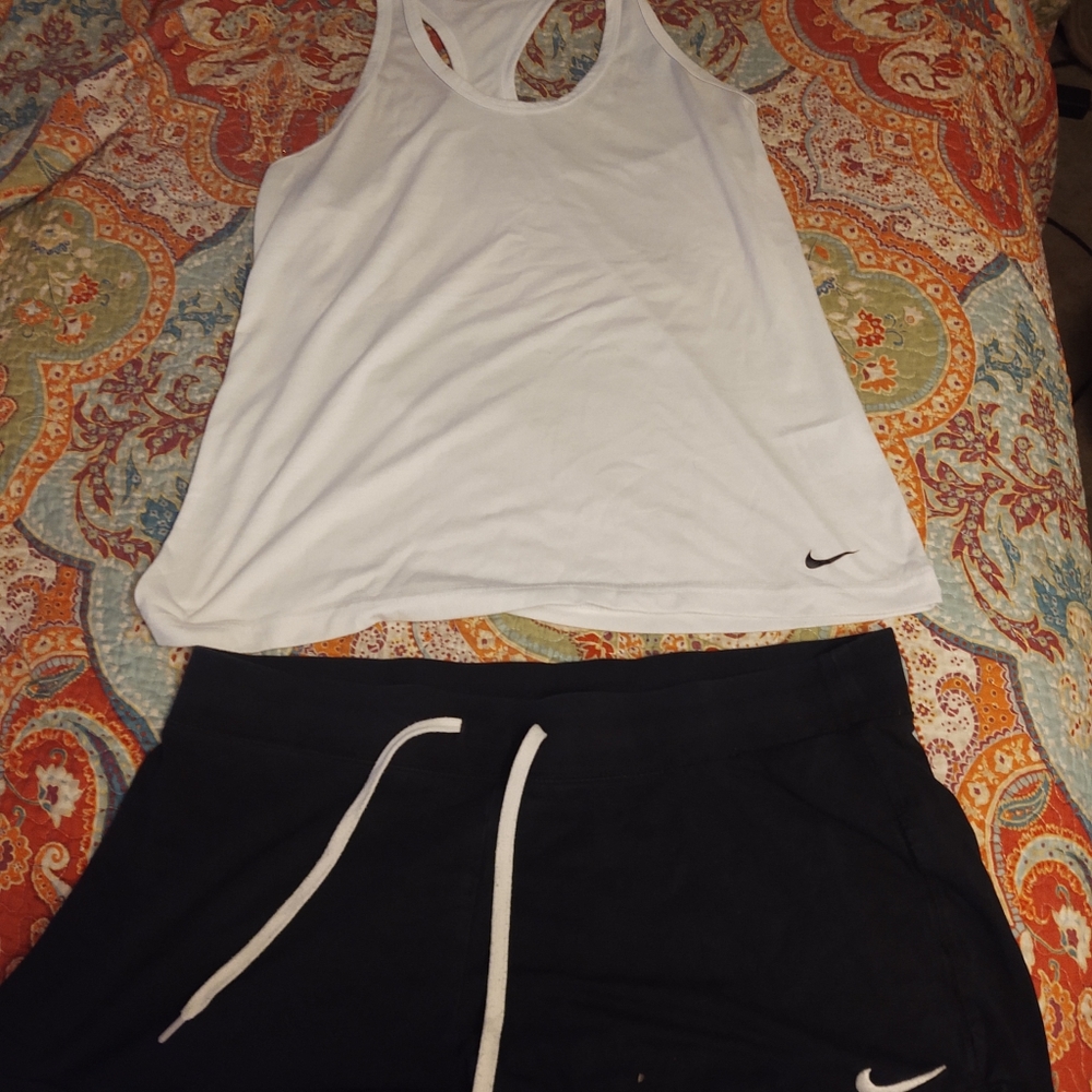 Nike set. racerback tank with shorts